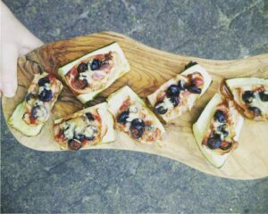 Courgette pizza's